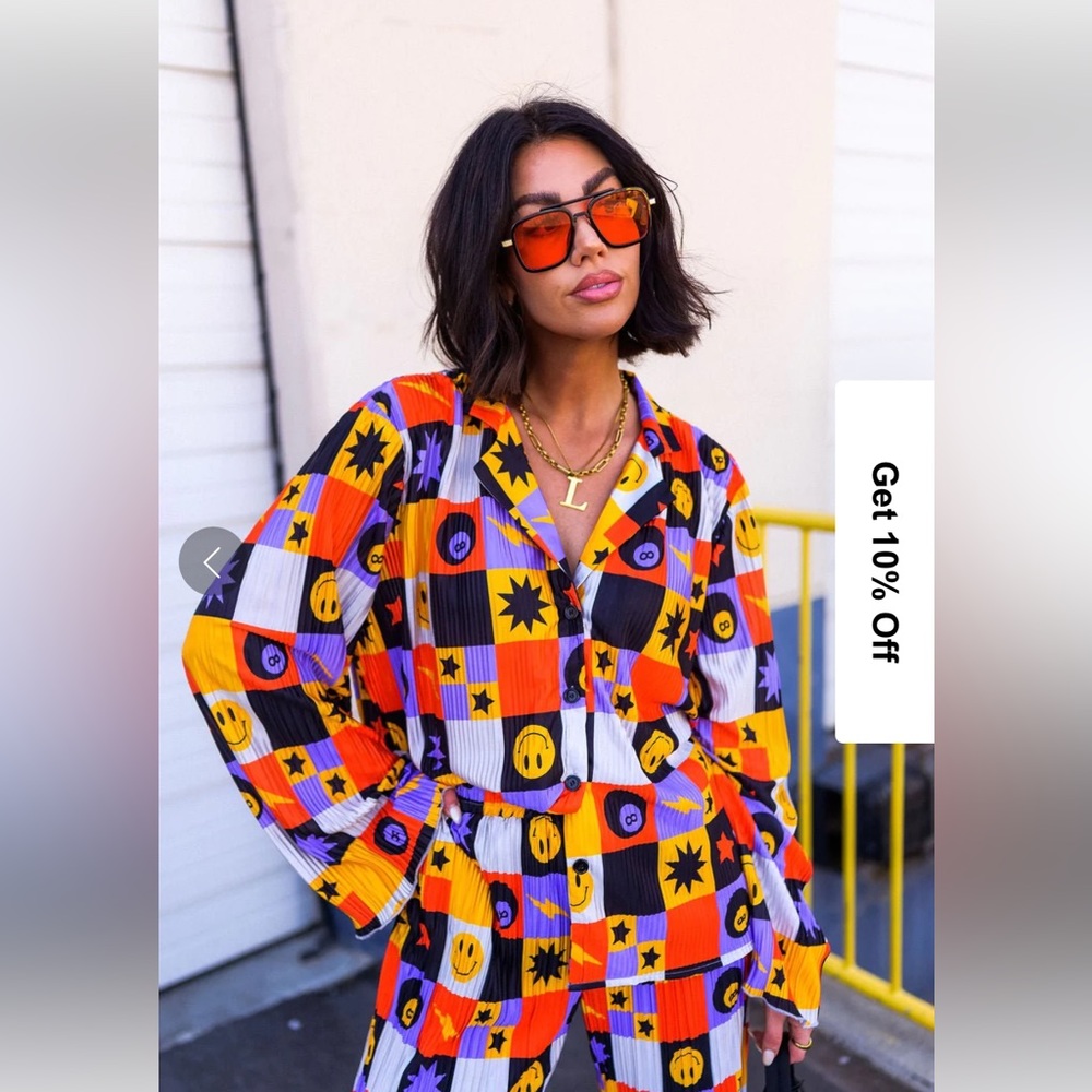 NWT Dressed in LALA | Long Sleeve Plisse Set in Not Made to Be Subtle - Picture 5 of 11